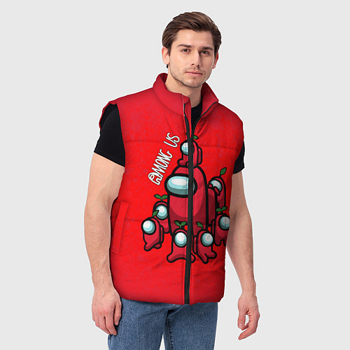 Мужской жилет AMONG US / 3D-Черный – фото 3