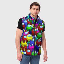 Мужской жилет AMONG US, цвет: 3D-черный — фото 2