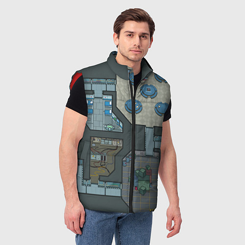 Мужской жилет AMONG US - КАРТА / 3D-Красный – фото 3