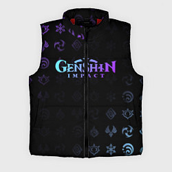 Мужской жилет GENSHIN IMPACT, цвет: 3D-красный