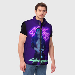 Мужской жилет Cyberpunk 2077 V, цвет: 3D-черный — фото 2