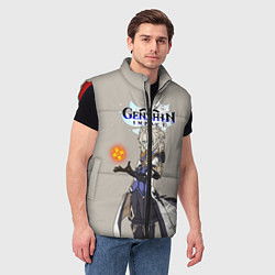 Мужской жилет Genshin impactАльбедо, цвет: 3D-красный — фото 2