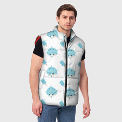 Мужской жилет Genshin Impact, цвет: 3D-красный — фото 2