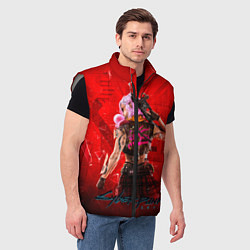 Мужской жилет КИБЕРПАНК 2077, цвет: 3D-светло-серый — фото 2