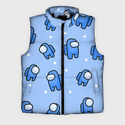 Мужской жилет Among Us - Синий цвет, цвет: 3D-черный