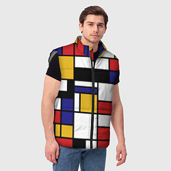 Мужской жилет Color blocking, цвет: 3D-светло-серый — фото 2