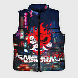 Мужской жилет Киберпанк 2077 глитч, цвет: 3D-черный