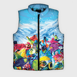 Мужской жилет Палитра сноуборд, цвет: 3D-черный