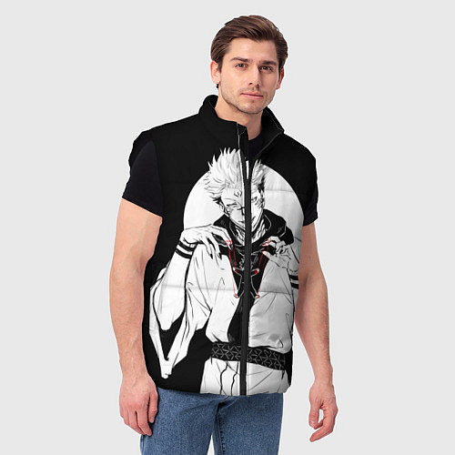Мужской жилет Сукуна / 3D-Черный – фото 3