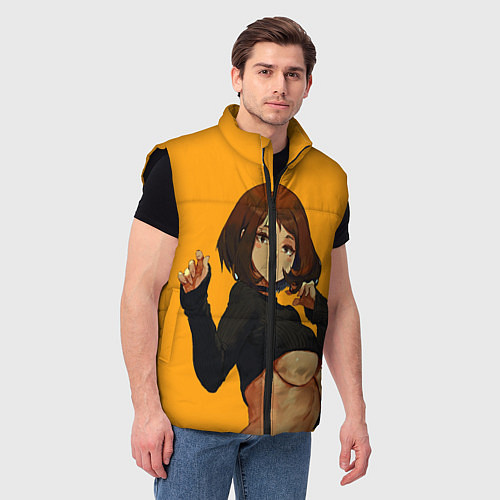 Мужской жилет Uraraka Ahegao Урарака / 3D-Черный – фото 3