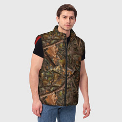 Мужской жилет Охотничий камуфляж, цвет: 3D-красный — фото 2