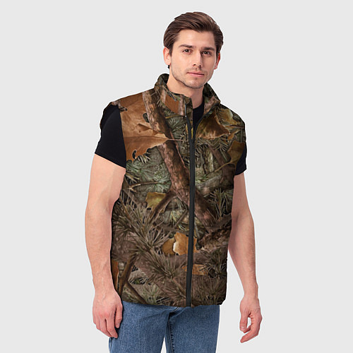 Мужской жилет Охотничий камуфляж / 3D-Черный – фото 3
