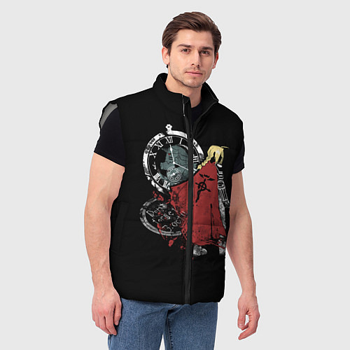 Мужской жилет Стальной Алхимик / 3D-Светло-серый – фото 3