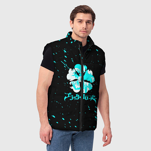 Мужской жилет Черный клевер / 3D-Черный – фото 3