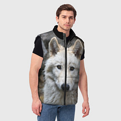 Мужской жилет Волк, цвет: 3D-черный — фото 2