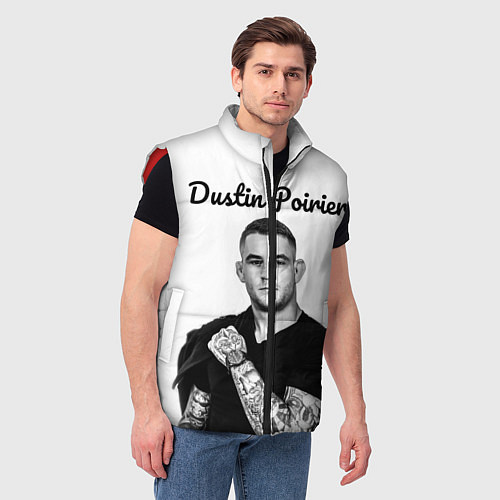 Мужской жилет Dustin Poirier / 3D-Красный – фото 3