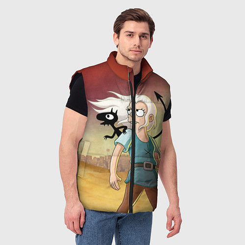 Мужской жилет Разочарование / 3D-Черный – фото 3