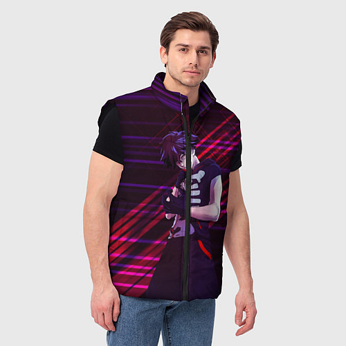 Мужской жилет Инцидент Кэмоно / 3D-Черный – фото 3