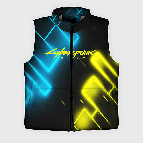 Мужской жилет CYBERPUNK2077 КИБЕРПАНК / 3D-Светло-серый – фото 1