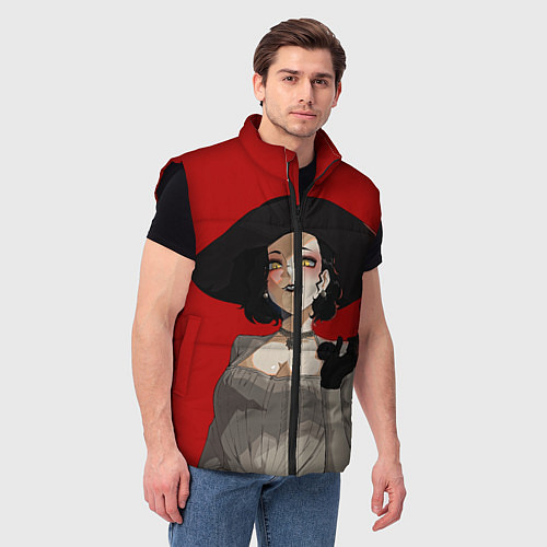 Мужской жилет Residen Evil Вампирша village / 3D-Черный – фото 3