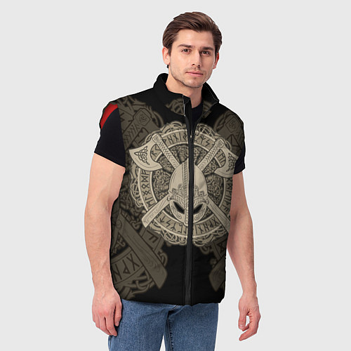 Мужской жилет Воин / 3D-Красный – фото 3