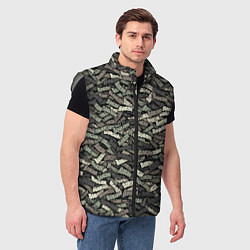 Мужской жилет Камуфляж - Вован, цвет: 3D-светло-серый — фото 2