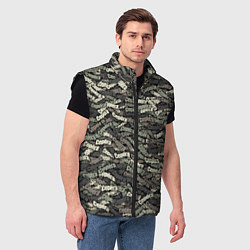 Мужской жилет Камуфляж - Серёга, цвет: 3D-черный — фото 2