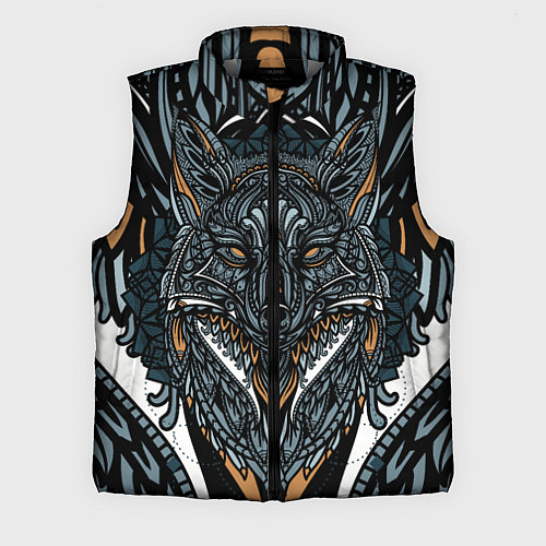 Мужской жилет Рисунок лиса / 3D-Светло-серый – фото 1