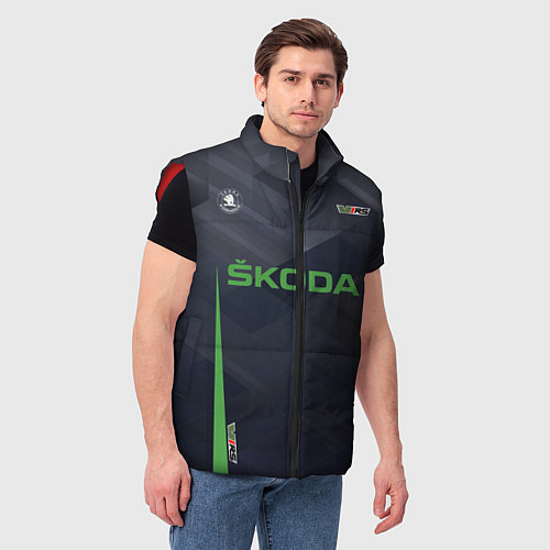 Мужской жилет Skoda VRS Z / 3D-Красный – фото 3