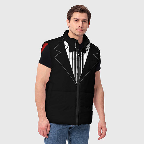 Мужской жилет Смокинг 2 / 3D-Красный – фото 3