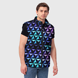 Мужской жилет НЕОНОВАЯ СТАЛЬ, цвет: 3D-черный — фото 2