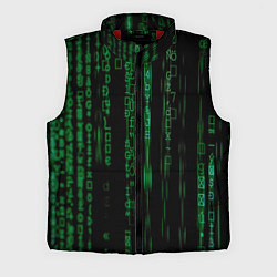 Мужской жилет Матрица букв и чисел, цвет: 3D-красный
