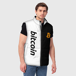 Мужской жилет БИТКОИН BITCOIN Z, цвет: 3D-черный — фото 2