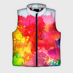 Мужской жилет Брызги краски, цвет: 3D-красный