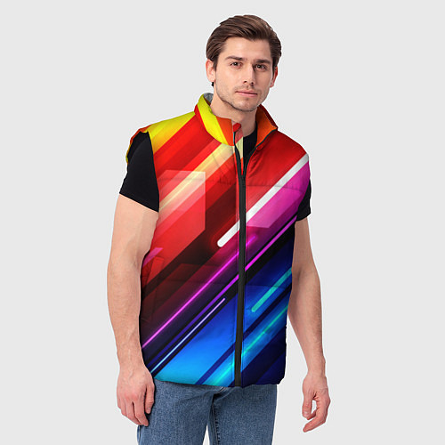 Мужской жилет НЕОН / 3D-Черный – фото 3
