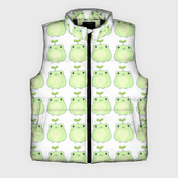Мужской жилет Лягушки-росточки, цвет: 3D-черный