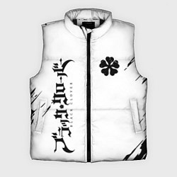 Мужской жилет Черный клеывер аниме, цвет: 3D-черный