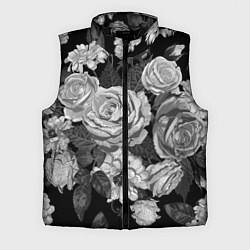 Мужской жилет Розы, цвет: 3D-черный