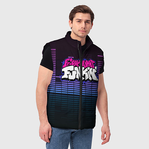 Мужской жилет Friday Night Funkin / 3D-Черный – фото 3