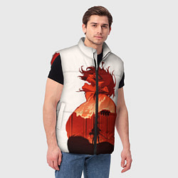 Мужской жилет Атака Титанов, цвет: 3D-красный — фото 2