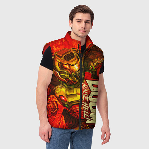 Мужской жилет DOOM Eternal / 3D-Красный – фото 3