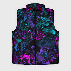 Мужской жилет Neon Ahegao, цвет: 3D-красный