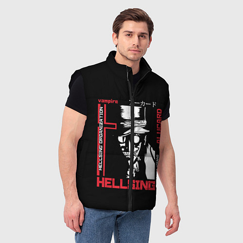 Мужской жилет Hellsing / 3D-Черный – фото 3