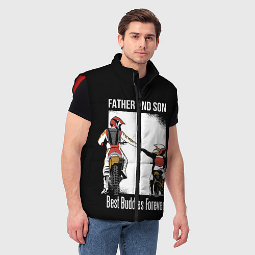 Мужской жилет Папа и сын / 3D-Красный – фото 3