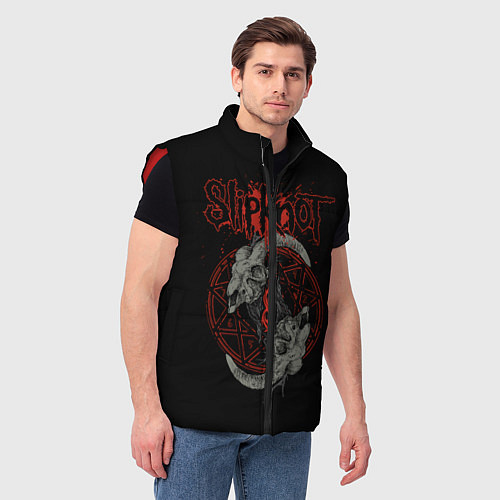 Мужской жилет Slipknot Черепа / 3D-Красный – фото 3