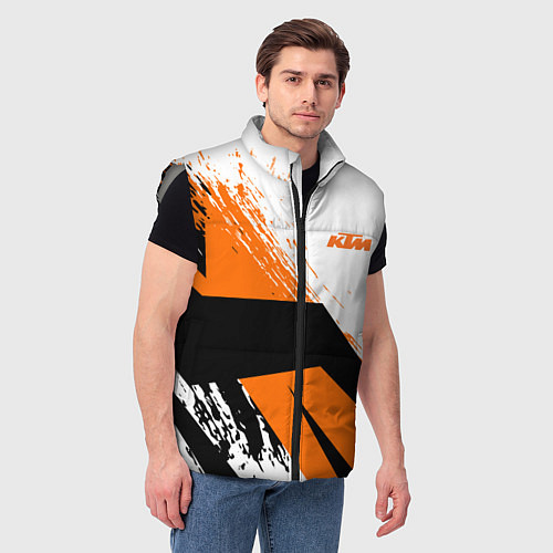 Мужской жилет KTM КТМ Z / 3D-Светло-серый – фото 3