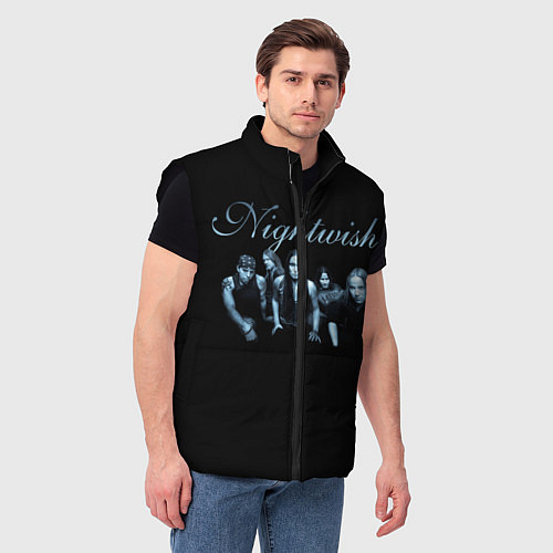 Мужской жилет Nightwish with old members / 3D-Черный – фото 3