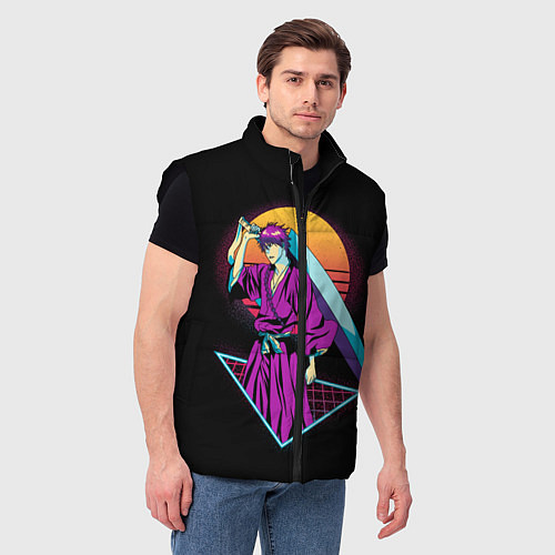 Мужской жилет Retro - Ичиго Куросаки / 3D-Черный – фото 3