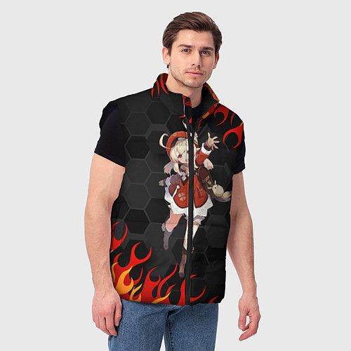 Мужской жилет Genshin Impact - Klee / 3D-Черный – фото 3