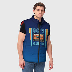 Мужской жилет 80s audio tape, цвет: 3D-красный — фото 2